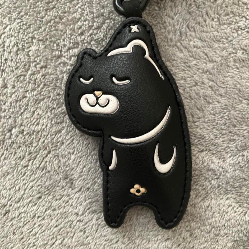 Happy Cat Bag Charm or Keychain - Picture 2 of 3